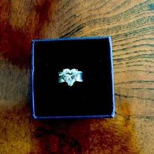 Ladies Diamonique QVC Heart Shaped Ladies Ring